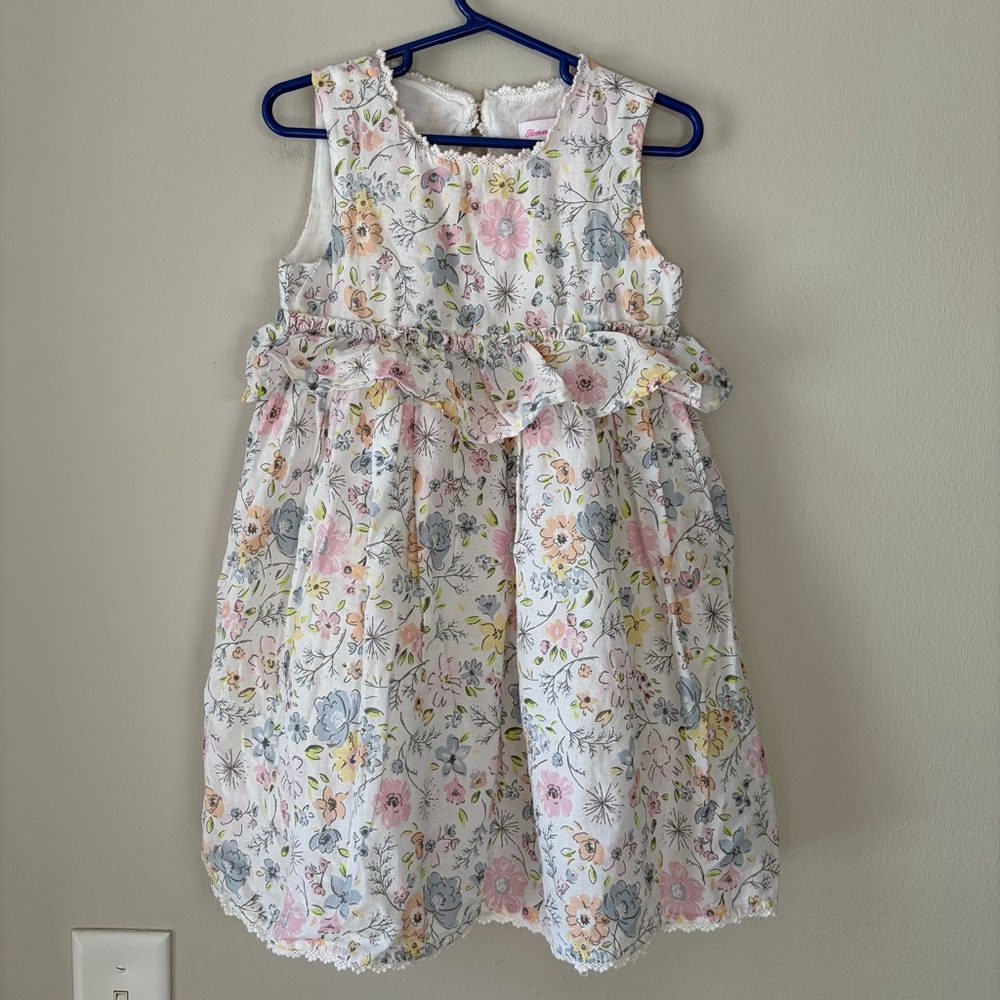 Tommy Bahama 4T Watercolor Floral Ruffle Dress